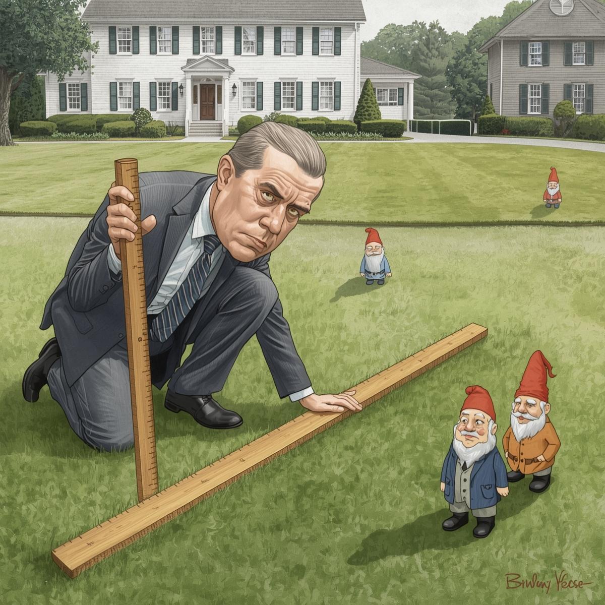 Gmina 'Czysta Dziura' na tropie estetyki – czy trawnik sąsiada to już przestępstwo? Pod Lupą Prawa