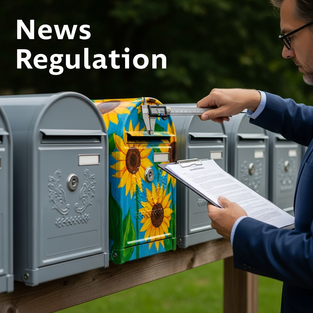 Gmina Nowa Skrzynka standaryzuje estetykę. Twoja skrzynka pocztowa może być nielegalna. Pod lupą prawa