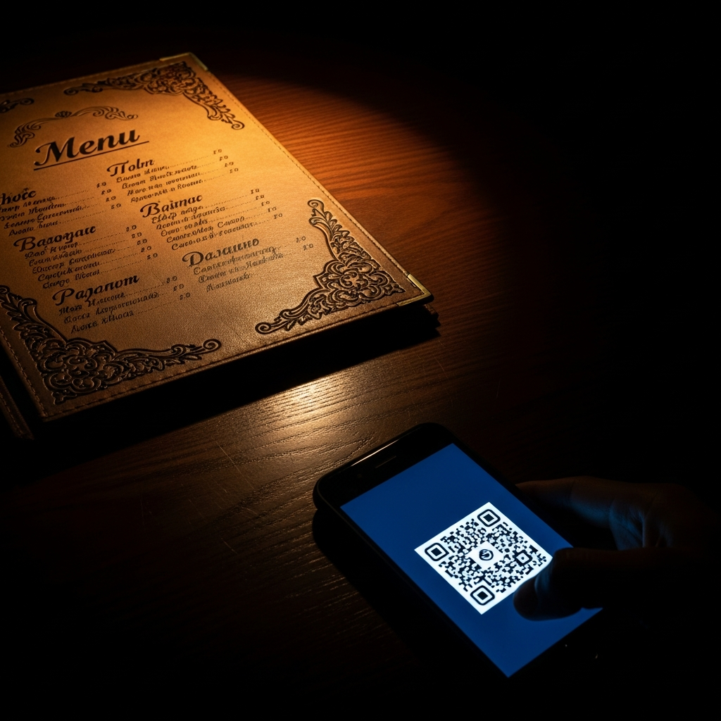 Czarny Kwadrat na Białym Stole: Jak Kod QR Zamordował Ostatni Bastion Kulinarnej Poezji?