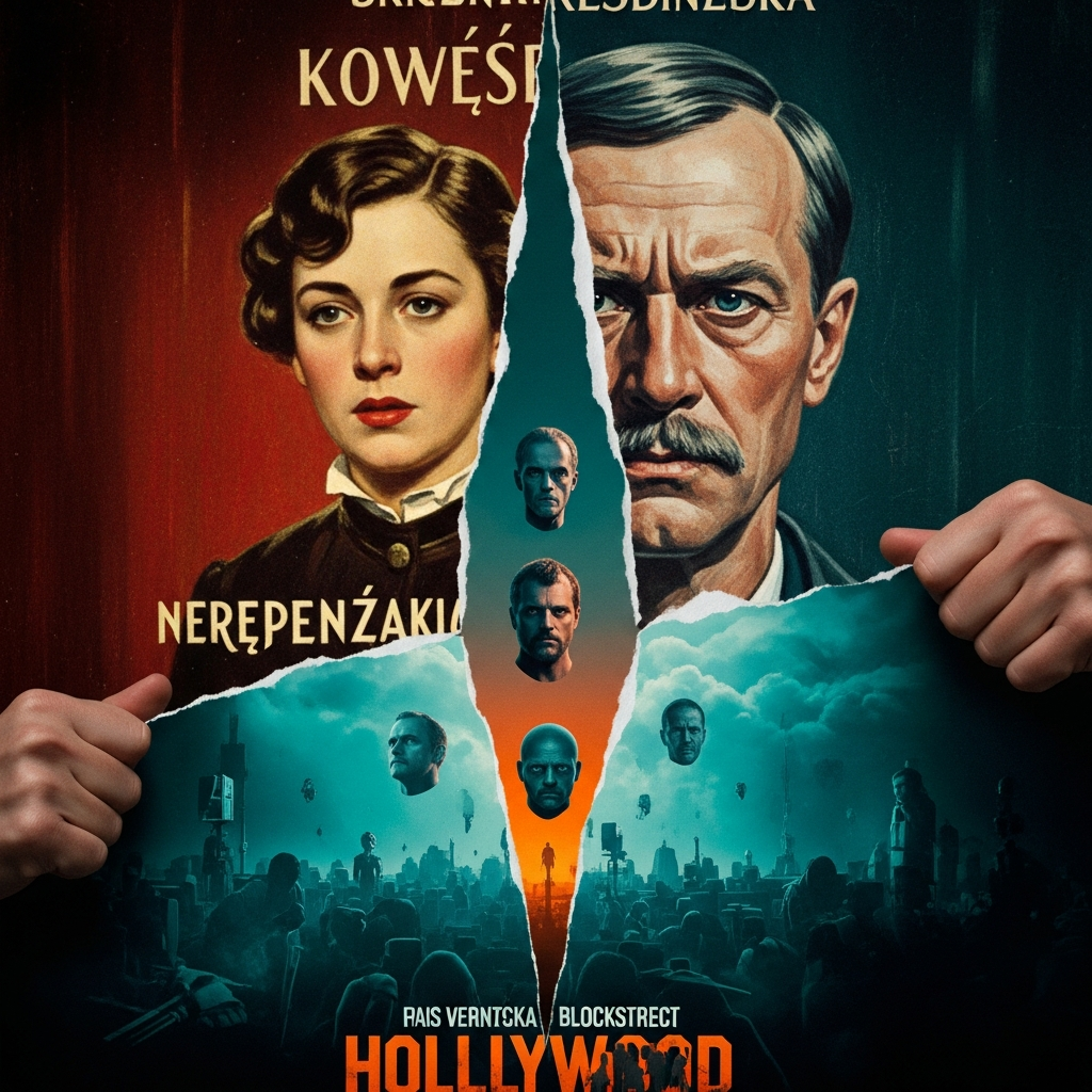 Symfonia Twarzy w Odcieniach Błękitu i Oranżu: Czy Plakat Filmowy Ostatecznie Umarł?