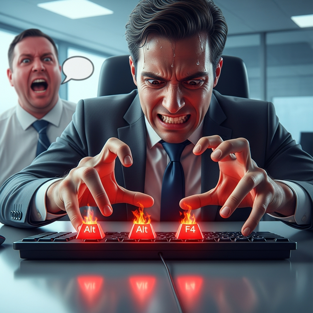 Szef Nakrzyczał w Pracy? Uważaj na Palce! Naukowcy Odkryli 'Syndrom Impulsywnego Alt+F4' u Graczy!
