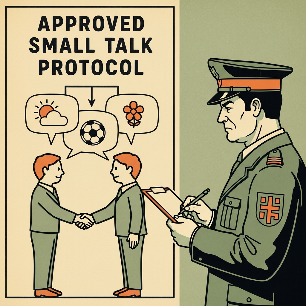 Gmina Słowna Zgoda standaryzuje small talk. Czy Twoja rozmowa o pogodzie jest jeszcze legalna? Pod lupą prawa