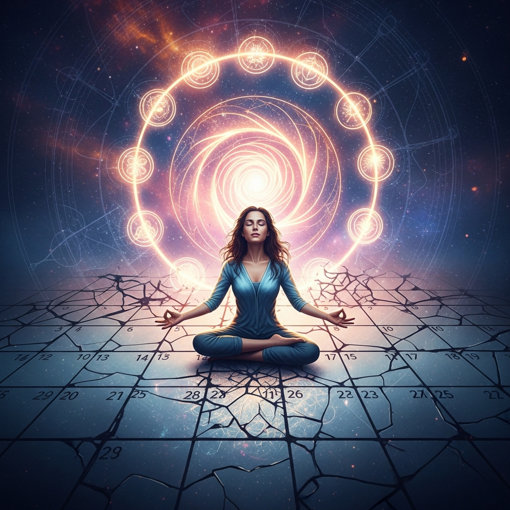 Kalendarzowa Siatka Kłamstw: Czy 'Wielki Terminarz' Celowo Wpędza Nas w Liniowy Obłęd, By Odciąć Nas od Kosmiczego Cyklu?