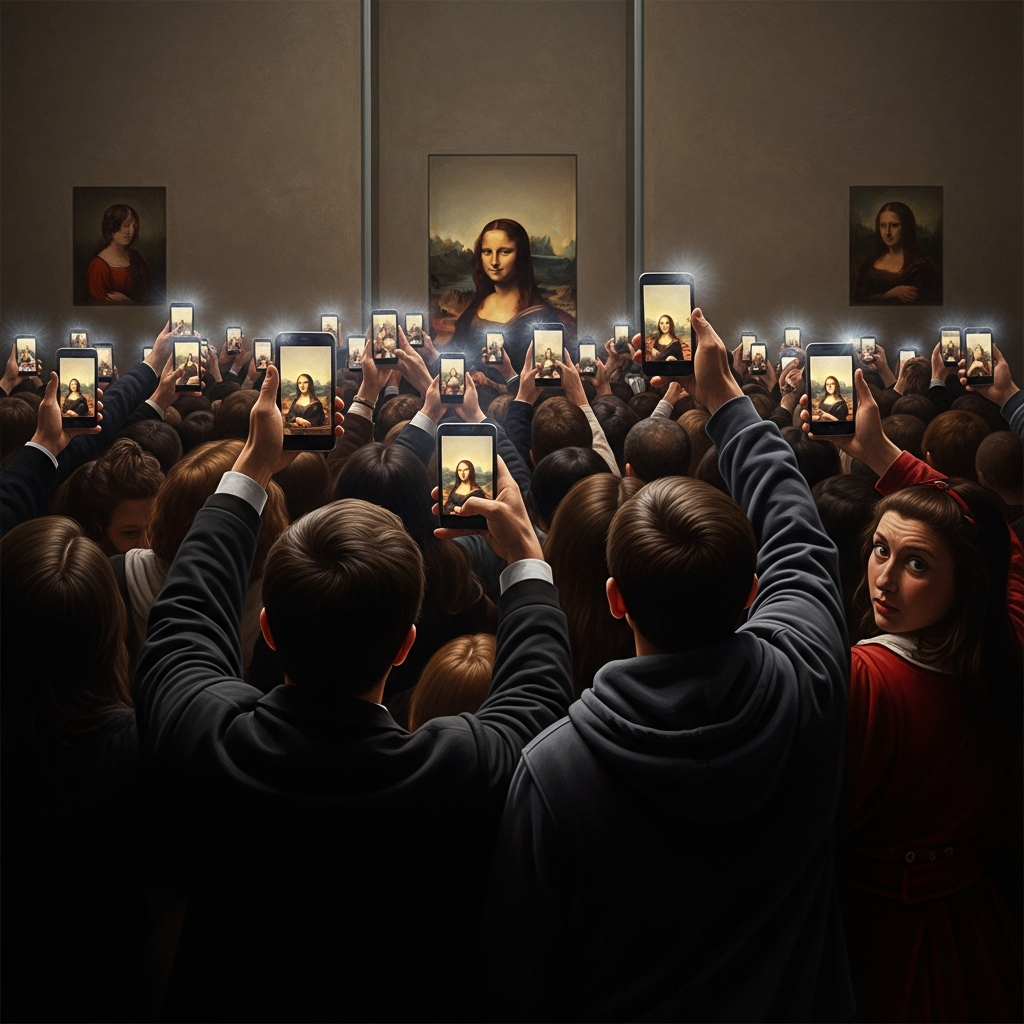 Epitafium dla Spojrzenia: Jak Selfie z Arcydziełem Ostatecznie Oślepiło Widza?
