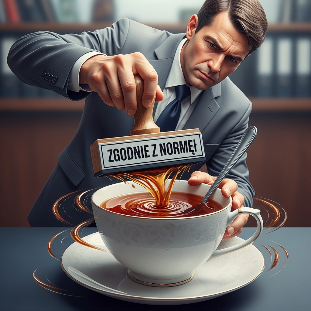 Mieszaj zgodnie z ruchem wskazówek zegara! Gmina Wirująca Harmonia reguluje Twoją herbatę. Pod lupą prawa