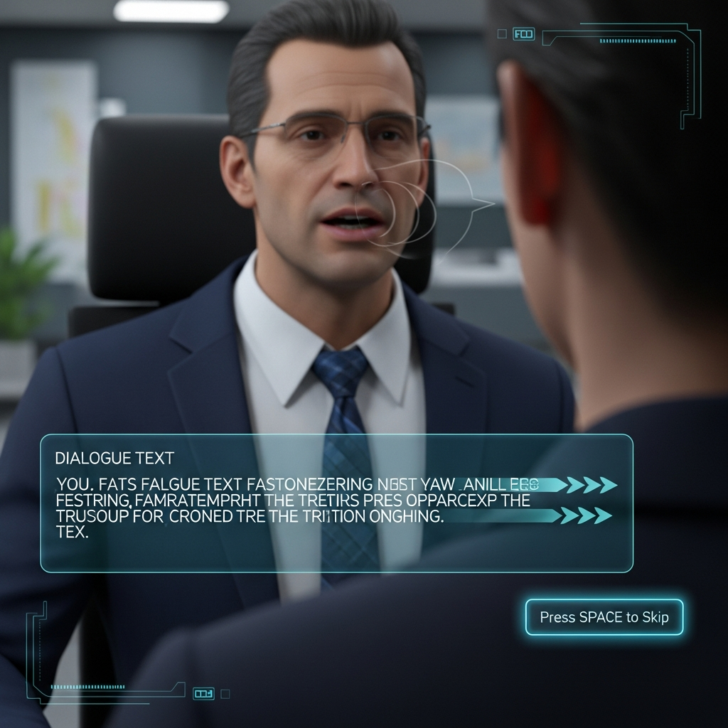 Masz Ochotę Kliknąć 'Spacja', Gdy Szef Mówi o Targetach? To Nie Brak Szacunku! Odkryto 'Syndrom Przewijania Dialogów'!